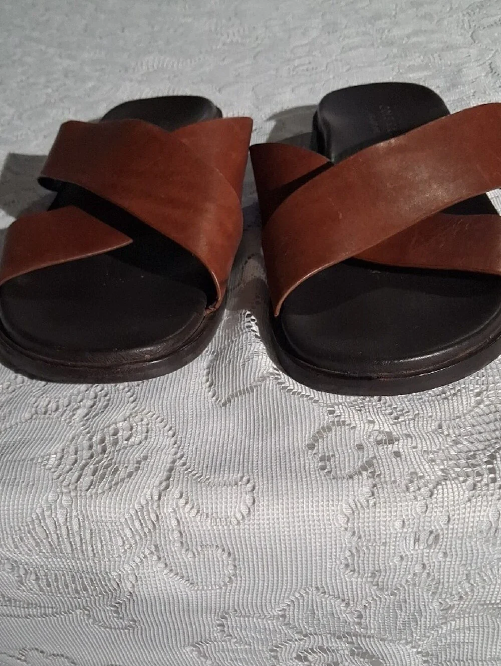 Cole Haan leather crisscross